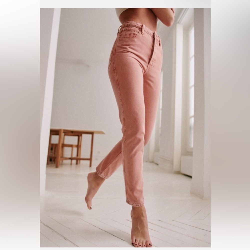 SEZANE Le Brut Jeans‎ In Rosa Size 42